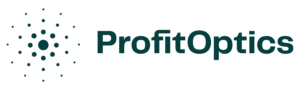 ProfitOptics sunburst logo and name